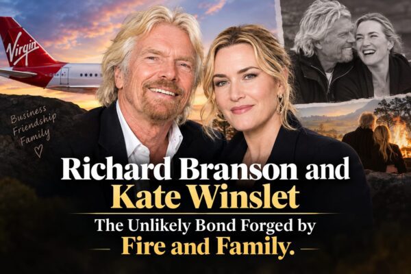 Richard Branson and Kate Winslet